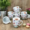 lot de 6 tasses à café Marie 320ml tasses en porcelaine 6 Voir les images du produit 5