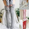 Strickstrümpfe Damen, dehnbare Winter-Overknee-Strümpfe, Produktbild-Vorschau 5