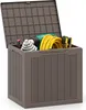 Buitenopslagbox, 96 liter, afsluitbaar deksel, rattanlook, Productafbeelding-voorbeeld 1