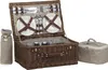 Picknickkorb weide braun 4 Personen Thermotasche 48x32 Höhe Produktbild-Vorschau 1