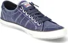 A single blue sneaker is shown from a side angle against a white background. Voir les images du produit