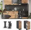 Apothekerschrank Vicco R-Line Goldkraft Eiche 30 cm ohne Produktbild-Vorschau 3