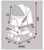 TRIXIE Buggy mit 4 Rädern für Hunde bis 15 kg - grau - 47 × Produktbild-Vorschau 9