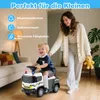 COSTWAY 2 in 1 Rutschauto, Polizeiauto mit Lenkrad, Produktbild-Vorschau 8