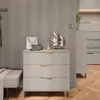 Commode avec tiroirs Vicco Marelle Greige/Artisan 80x81.2cm Voir les images du produit 1