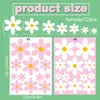 Fenstersticker Blumen Gänseblümchen Set 72 Stück Produktbild-Vorschau 4
