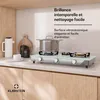 A modern kitchen countertop with a glass gas stove and cooking pot. Náhľad obrázku produktu