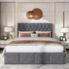 Polsterbett 180×200cm Bett mit Stauraum, Boxspringbett Produktbild-Vorschau 2