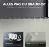 ovimar Magnetischer Duschvorhang Kjelfossen beige waschbar Produktbild-Vorschau 6