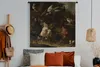 MuchoWow® Wandteppich Wandbehang Vögel in einem Park - Produktbild-Vorschau 4