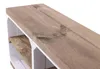 Sitzbank TV Bank Caro weiss mit Palisander Planke und Produktbild-Vorschau 5