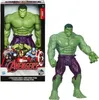A product shot of a Hulk action figure in its packaging, with the figure also shown outside the box. Náhled obrázku produktu