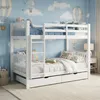 Homestyle4u Etagenbett 90x200 für Kinder 2 Matratzen Produktbild-Vorschau 1