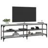 vidaXL TV-Schrank Grau Sonoma 160x30x50 cm Holzwerkstoff Produktbild-Vorschau 4