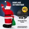 MONZANA® Père Noël gonflable 180cm XL éclairage LED IP44 Voir les images du produit 3