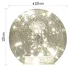 LED vánoční skleněná koule – zlatá, 15 cm, 3x AA, vnitřní, teplá bílá, časovač Anteprima dell’immagine prodotto