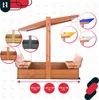 Pískoviště KOTARBAU® se střechou 120 x 120 cm, dřevěné, s Náhled obrázku produktu 7