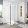 U-FORM Duschabtrennung Doppeltür 90x195cm Drehtür Produktbild-Vorschau 1