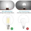 ZMH E14 LED Kaltweiß Glühbirnen Vintage - T25 LED Produktbild-Vorschau 5