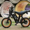 Bici elettrica TIETIE E5 48V20Ah 80km 14x3.0" Colore Nero Anteprima dell’immagine prodotto 10