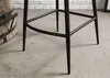 MASSIVMOEBEL24 Barstuhl Echtleder 52x57x108 braun IRON Produktbild-Vorschau 7