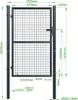 Zauntor Metall 1m OLGA H.150cm grau Produktbild-Vorschau 5