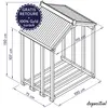 WONDERMAKE® Étagère à bois pour cheminée Toit extérieur, Voir les images du produit 5