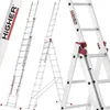 Drabina aluminiowa wielofunkcyjna HIGHER uniwersalna 3x11 Podgląd zdjęcia produktu 1