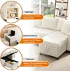 OKWISH Canapé Droit Convertible - 3-4 Places Avec Rangement Voir les images du produit 5