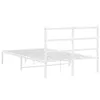 vidaXL Postel s čelem kovová bílá 120x200 cm Náhled obrázku produktu 7
