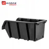 A black plastic storage bin is shown against a white background. Produktbild-Vorschau