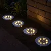 4er Set LED Solar Steckleuchten, Edelstahl, Akku, D 13 cm Produktbild-Vorschau 4