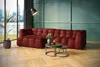 KAWOLA Sofa ROSARIO Ecksofa Velvet bordeaux Recamiere links Produktbild-Vorschau 1