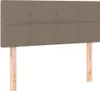 vidaXL Boxspringbett mit Matratze Taupe 100x200 cm Stoff Produktbild-Vorschau 5