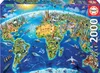 Educa Puzzle.  World Landmarks Globe 2000 Teile Produktbild-Vorschau 1