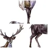 Wanduhr - Quadrat - Glasuhr - Liebes Tier Wild Wald - Produktbild-Vorschau 8