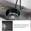 Mini Rundküchenspüle – Edelstahl Einbowl-Becken mit Produktbild-Vorschau 3