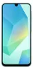 A smartphone with a colorful abstract wallpaper displayed on its screen.