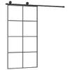 vidaXL Drzwi przesuwne z okuciem 102,5x205 cm ESG szkło & Podgląd zdjęcia produktu 3