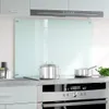vidaXL Kuchynský obklad mliečno biely 90 x 60 cm tvrdené Náhľad obrázku produktu 2