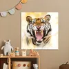 MuchoWow® Poster Tiger - Zähne - Raubtiere 50x50 cm - Produktbild-Vorschau 6