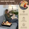 eluno Couchbar, Serviertablett, Sofatablett aus Bambus mit Produktbild-Vorschau 2