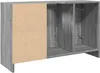 vidaXL Waschbeckenunterschrank Grau Sonoma 90x29x55 cm Produktbild-Vorschau 7