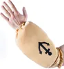 A person's arm wearing a beige sleeve with a black anchor design. Anteprima dell’immagine prodotto