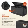 CASARIA Coffre de Rangement Anthracite Aspect Osier 310L Voir les images du produit 3