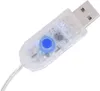 A close-up of a USB connector with a blue button. Produktbild-Vorschau