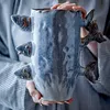 Bloomingville Vase TACE Blau Keramik FISCHE 23 cm Produktbild-Vorschau 2