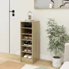 vidaXL Botník Sonoma dub 31,5x35x90 cm odvodený výrobok z Náhľad obrázku produktu 2