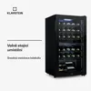 Klarstein vinotéka, 2 zóny, malá, 80 l, skleněné dveře, Náhled obrázku produktu 5