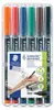 Permanentný popisovač, sada, 0,8-1 mm, STAEDTLER "317", 6 rôznych farieb Productafbeelding-voorbeeld